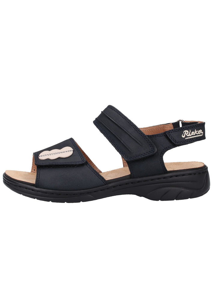 Rieker Sandalen Lederimitat Marine - surf4shoes