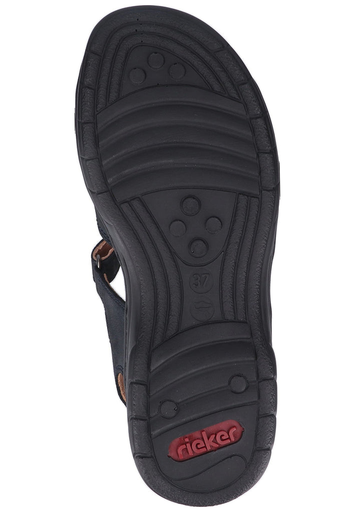 Rieker Sandalen Lederimitat Marine - surf4shoes
