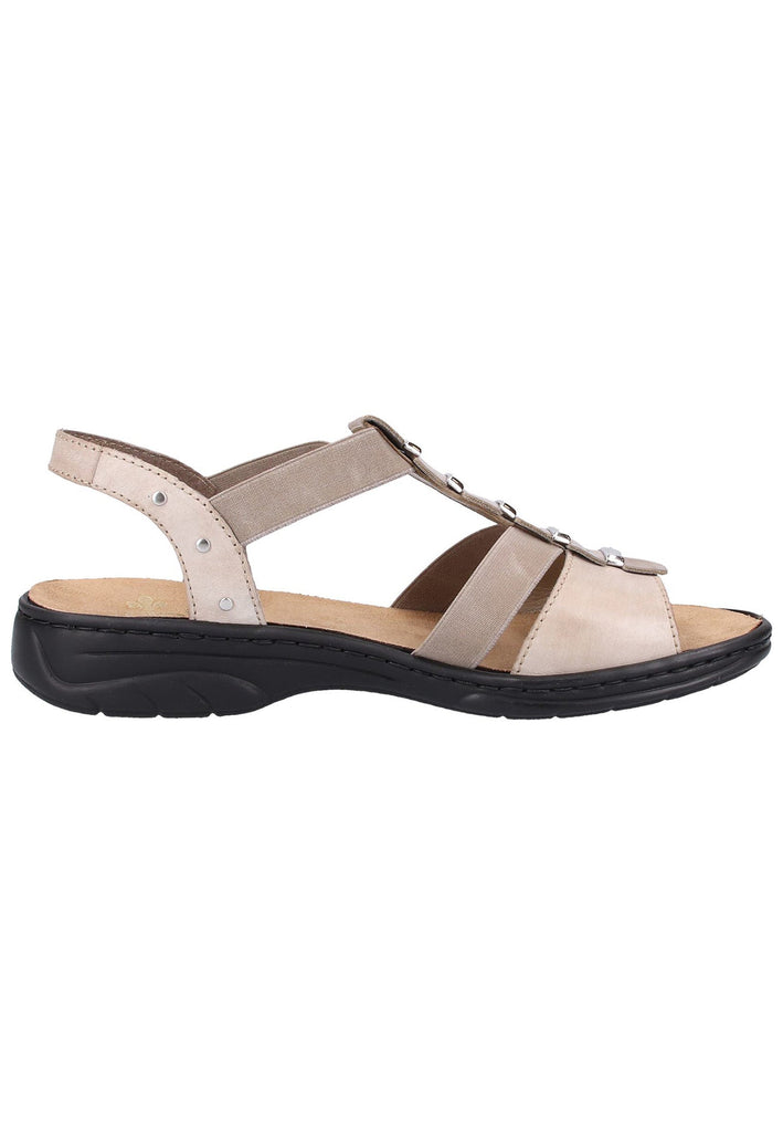 Rieker Sandalen Glattleder Steel - surf4shoes