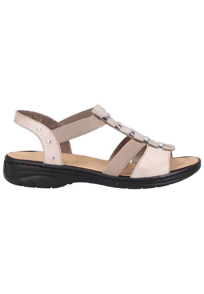Rieker Sandalen Glattleder Steel - surf4shoes