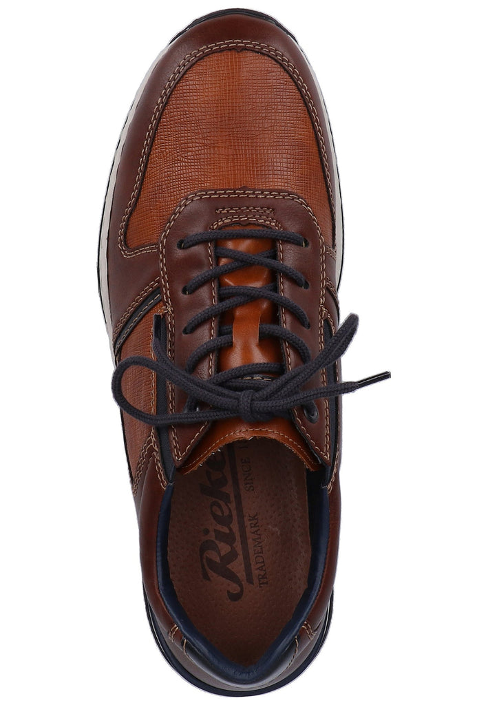 Rieker Sneaker Lederimitat Kastanie - surf4shoes