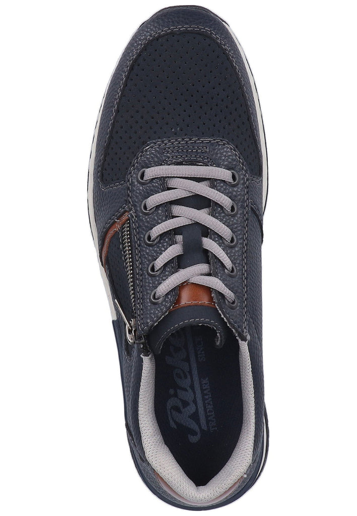 Rieker Sneaker Lederimitat Navy - surf4shoes