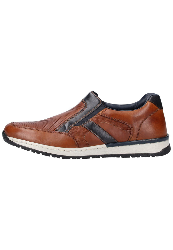 Rieker Sneaker Glattleder Nut/Ocean - surf4shoes