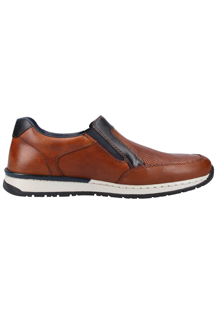 Rieker Sneaker Glattleder Nut/Ocean - surf4shoes