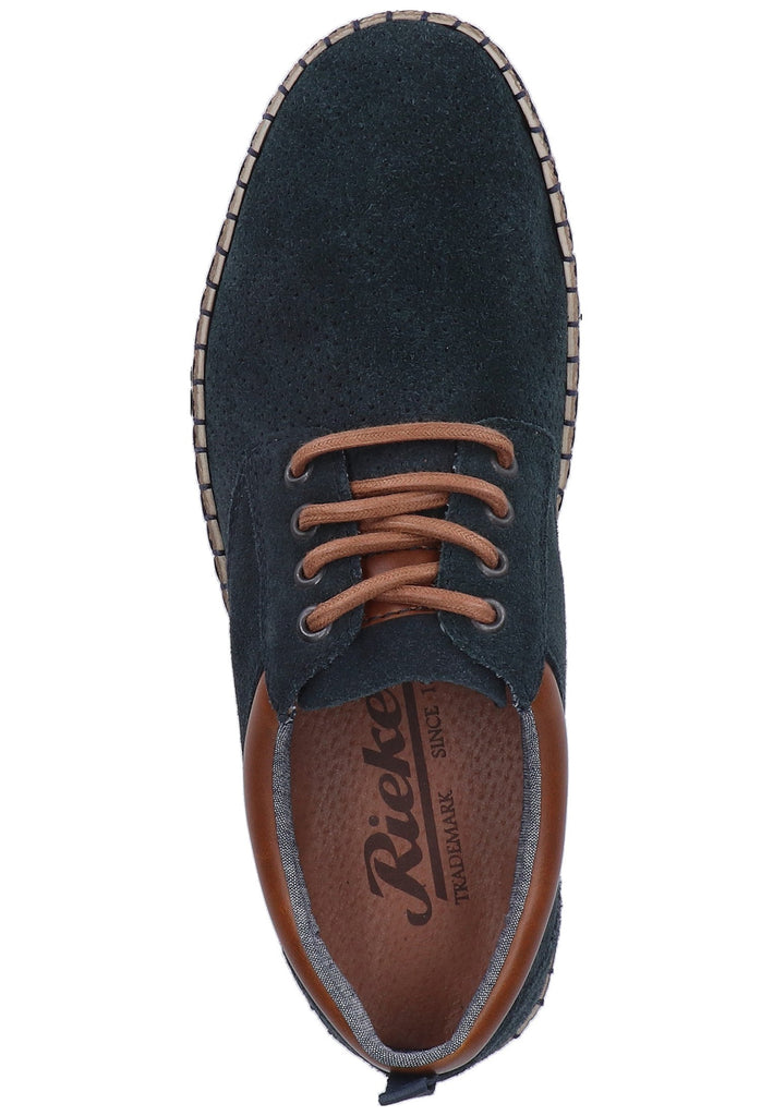 Rieker Sneaker Nubukleder Pazifik - surf4shoes