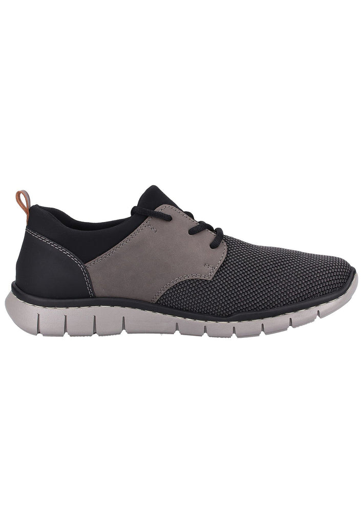 Rieker Sneaker Textil Grau/Schwarz - surf4shoes