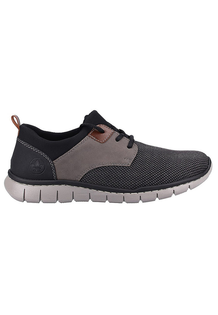 Rieker Sneaker Textil Grau/Schwarz - surf4shoes