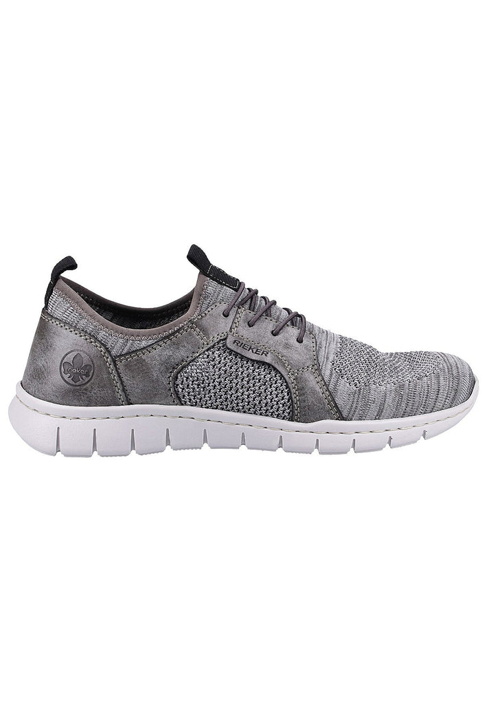 Rieker Sneaker Lederimitat/Textil Grau - surf4shoes