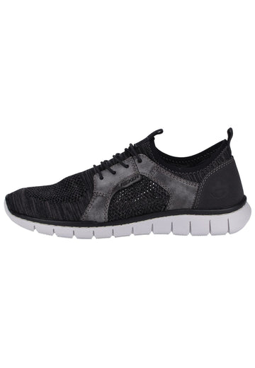 Rieker Sneaker Textil Grau/Schwarz - surf4shoes