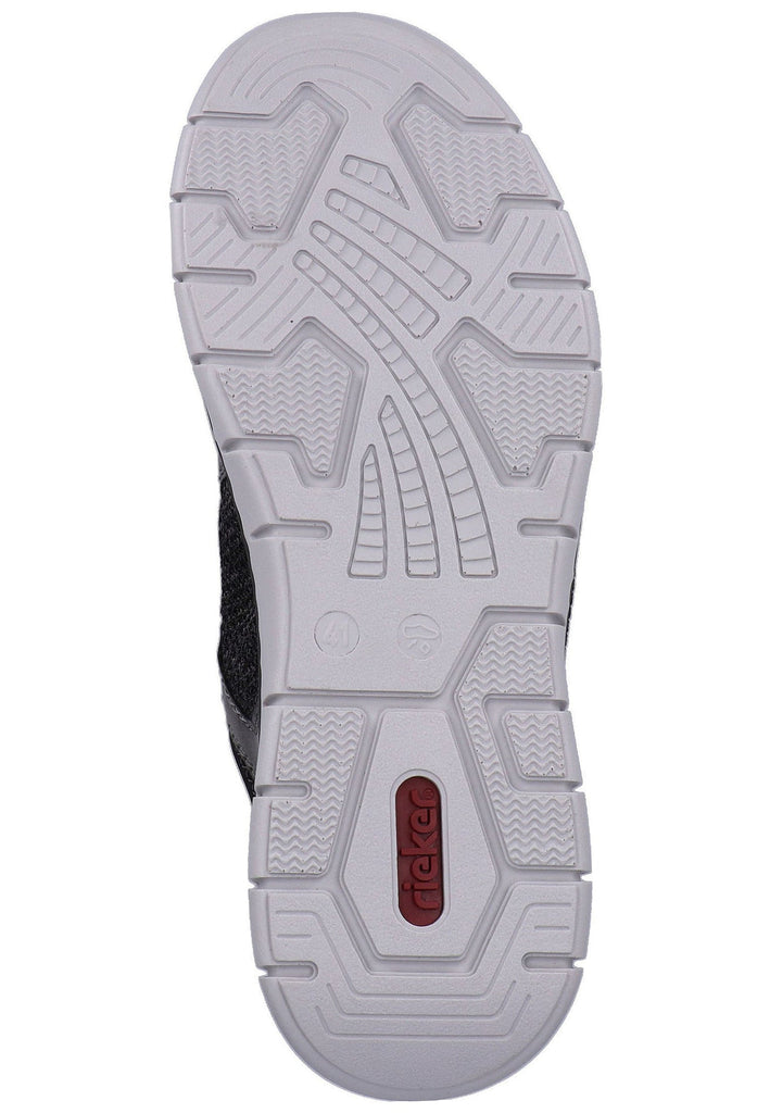 Rieker Sneaker Textil Grau/Schwarz - surf4shoes