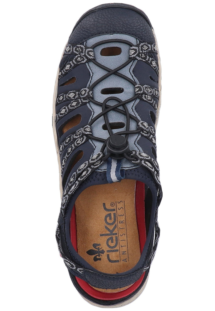 Rieker Halbschuhe Lederimitat Pazifik - surf4shoes