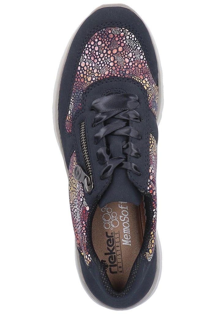 Rieker Sneaker Lederimitat Pazifik - surf4shoes