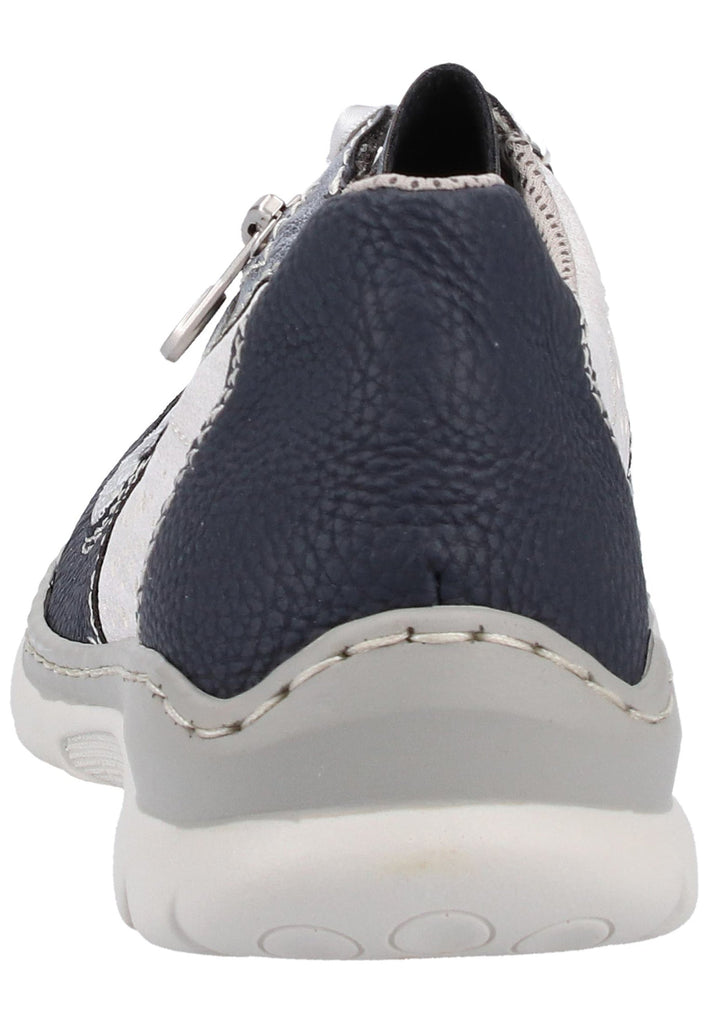 Rieker Sneaker Lederimitat Blau/Silber - surf4shoes