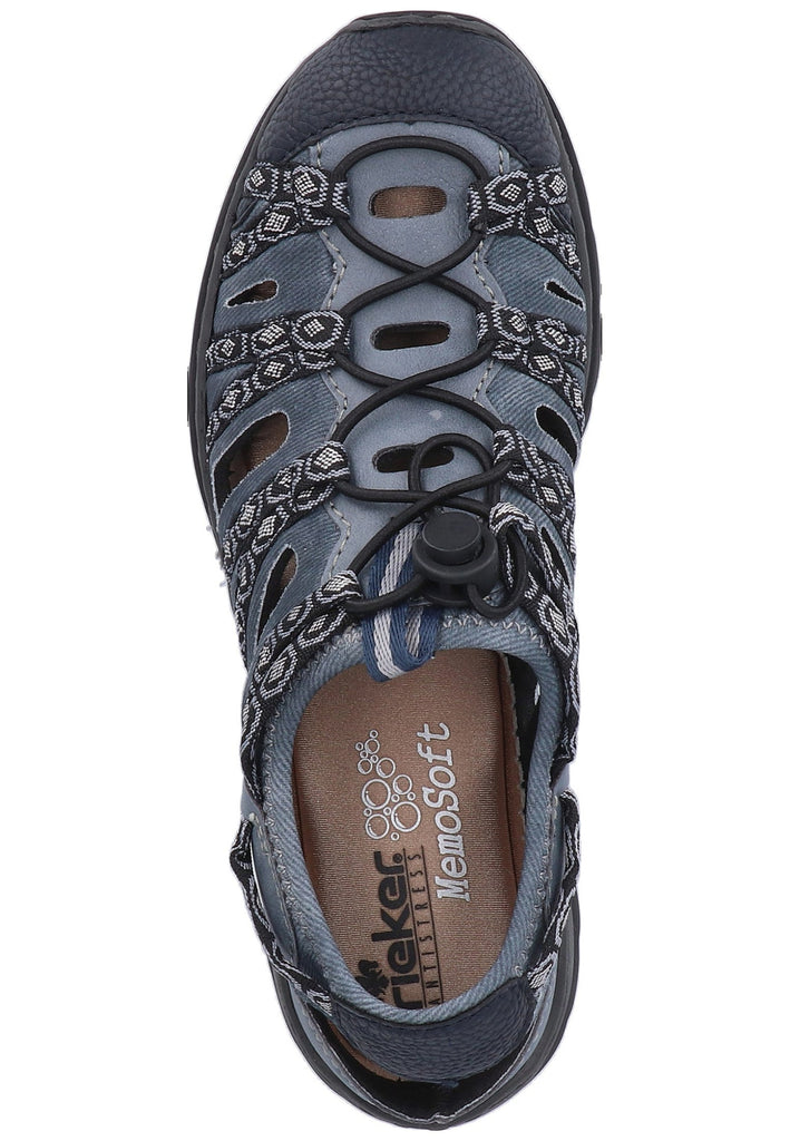 Rieker Wanderschuhe Lederimitat Pazifik - surf4shoes