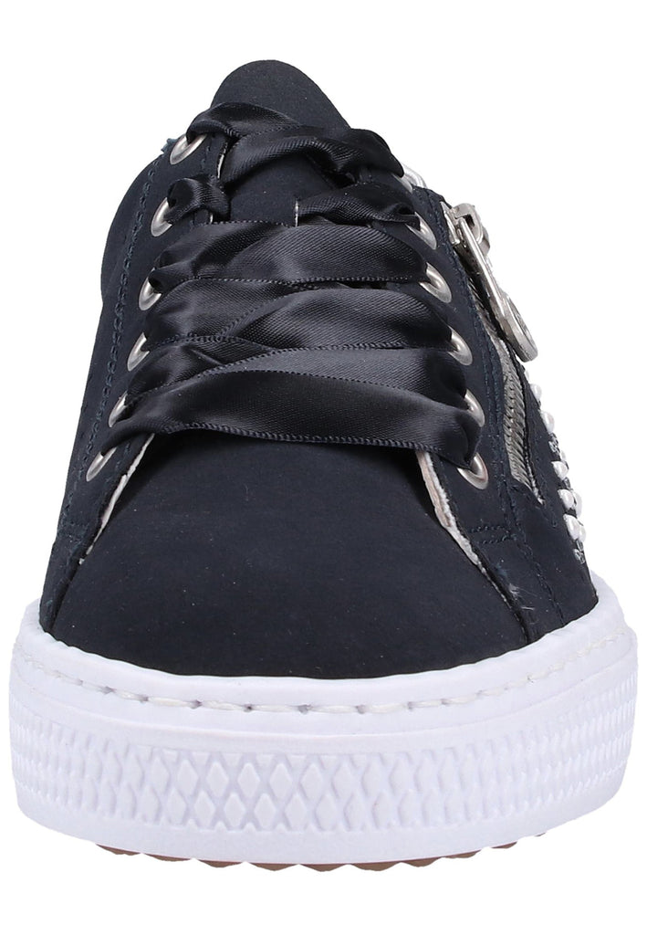 Rieker Sneaker Lederimitat Blau/Silber - surf4shoes