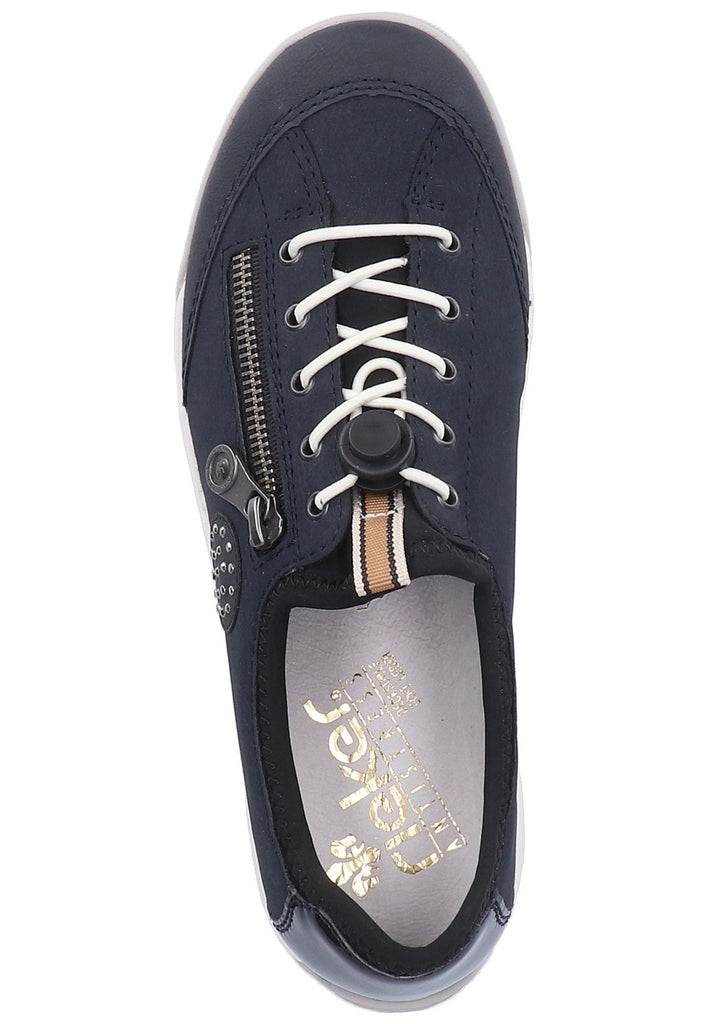 Rieker Sneaker Lederimitat Dunkelblau - surf4shoes