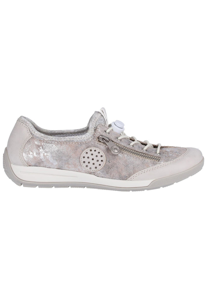 Rieker Sneaker Lederimitat Rose Metallic - surf4shoes