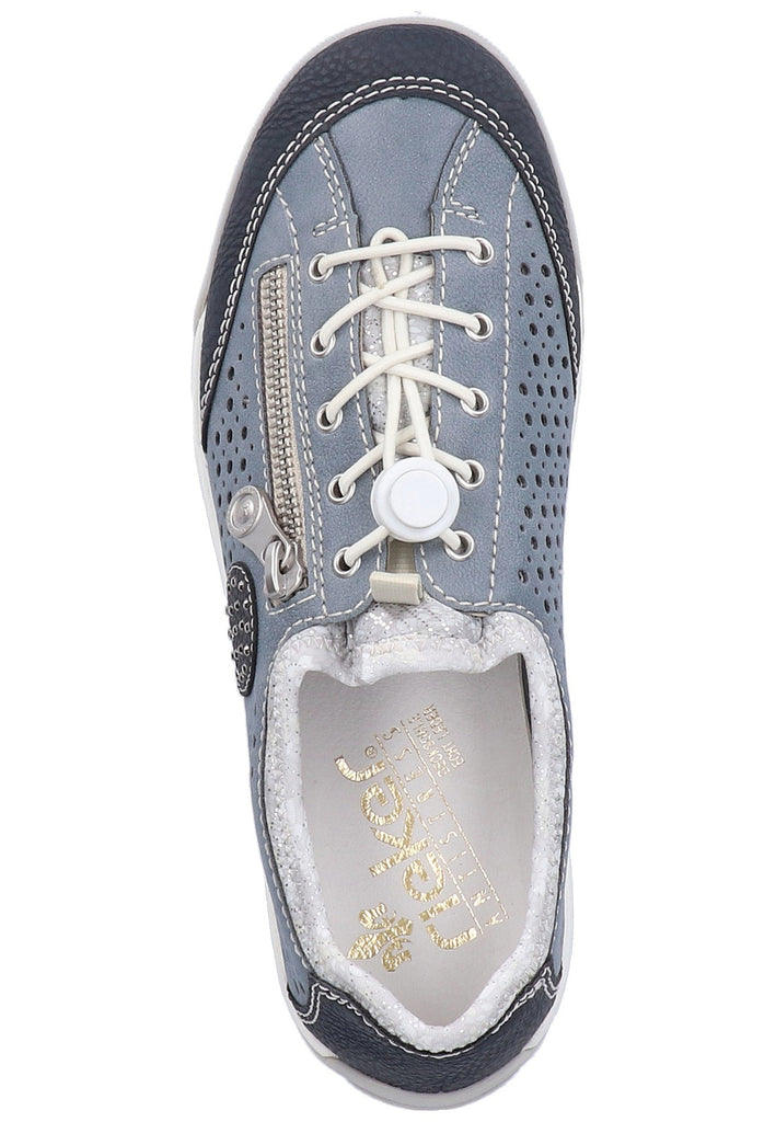 Rieker Sneaker Lederimitat Pazifik - surf4shoes