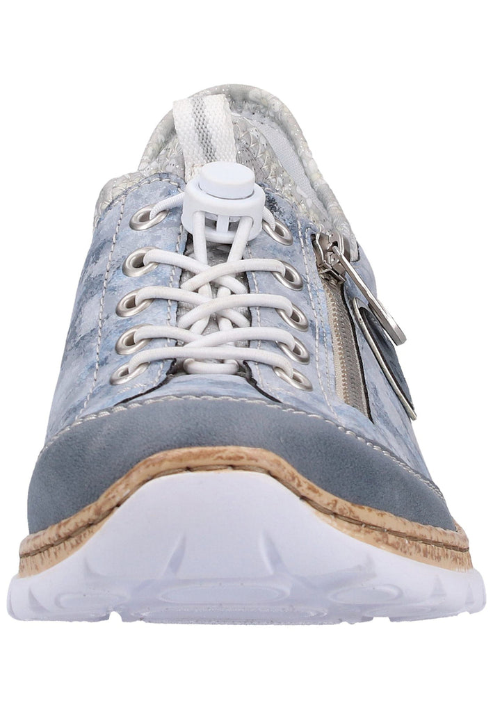 Rieker Sneaker Lederimitat Hellblau - surf4shoes