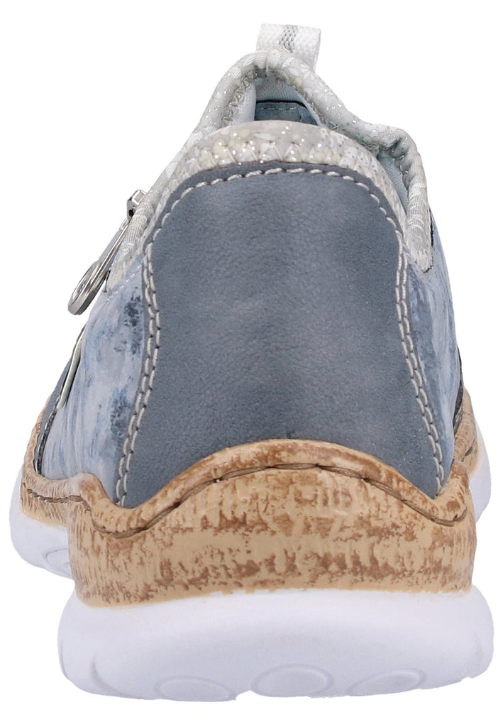 Rieker Sneaker Lederimitat Hellblau - surf4shoes