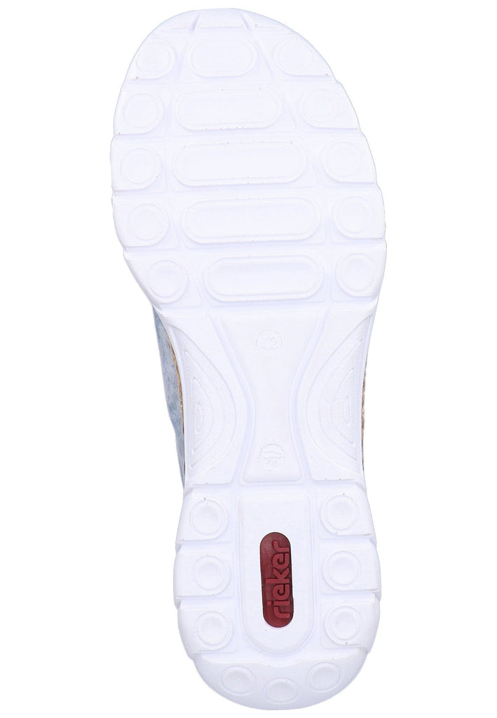 Rieker Sneaker Lederimitat Hellblau - surf4shoes