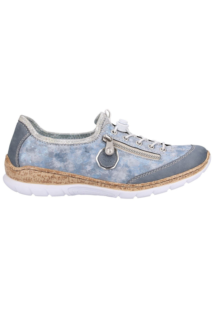 Rieker Sneaker Lederimitat Hellblau - surf4shoes
