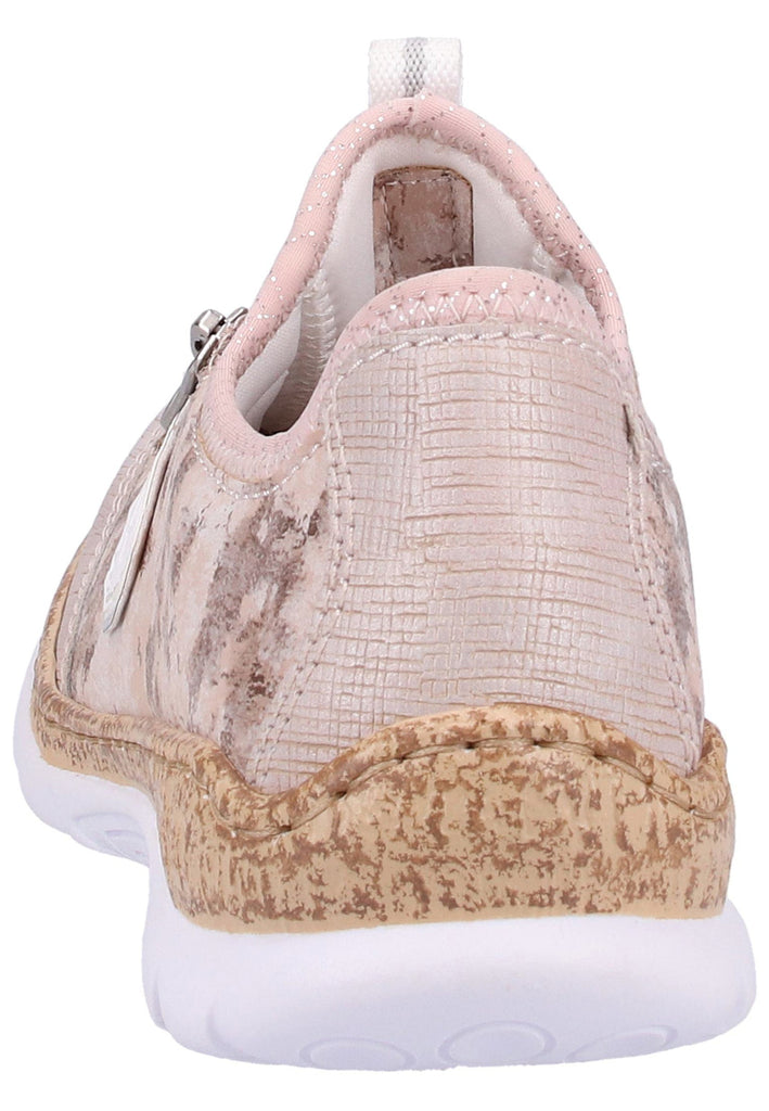 Rieker Sneaker Lederimitat Hellrosa - surf4shoes