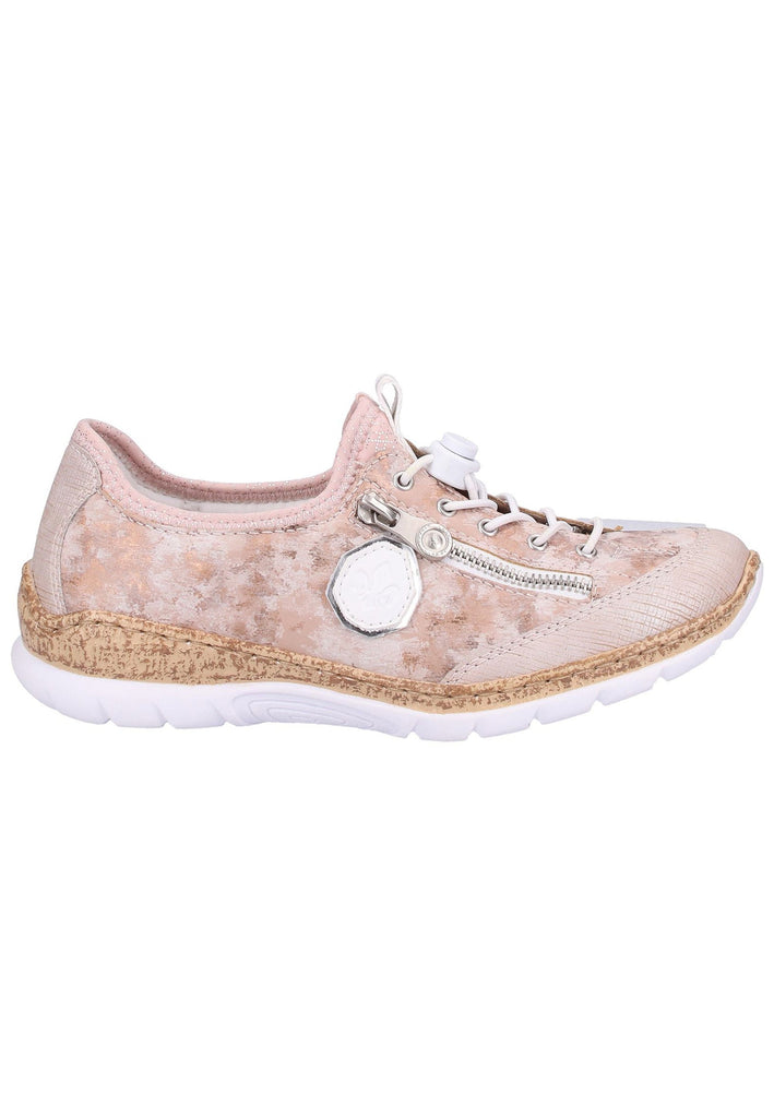 Rieker Sneaker Lederimitat Hellrosa - surf4shoes
