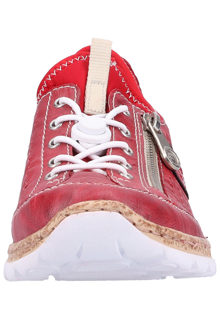Rieker Sneaker Lederimitat Rot - surf4shoes