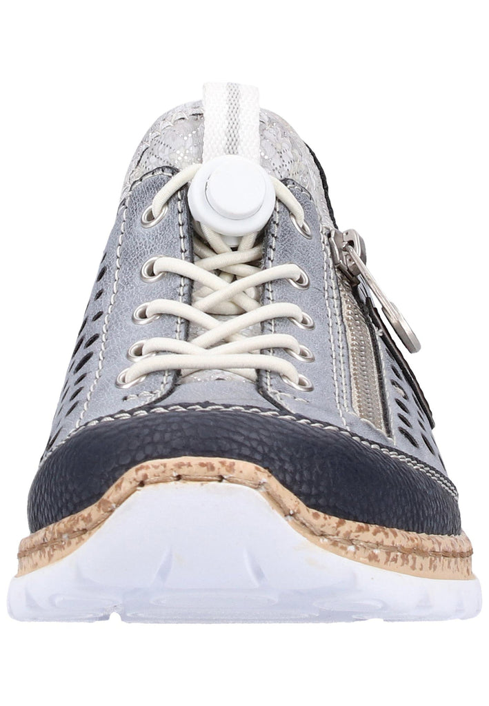 Rieker Sneaker Lederimitat Pazifik - surf4shoes