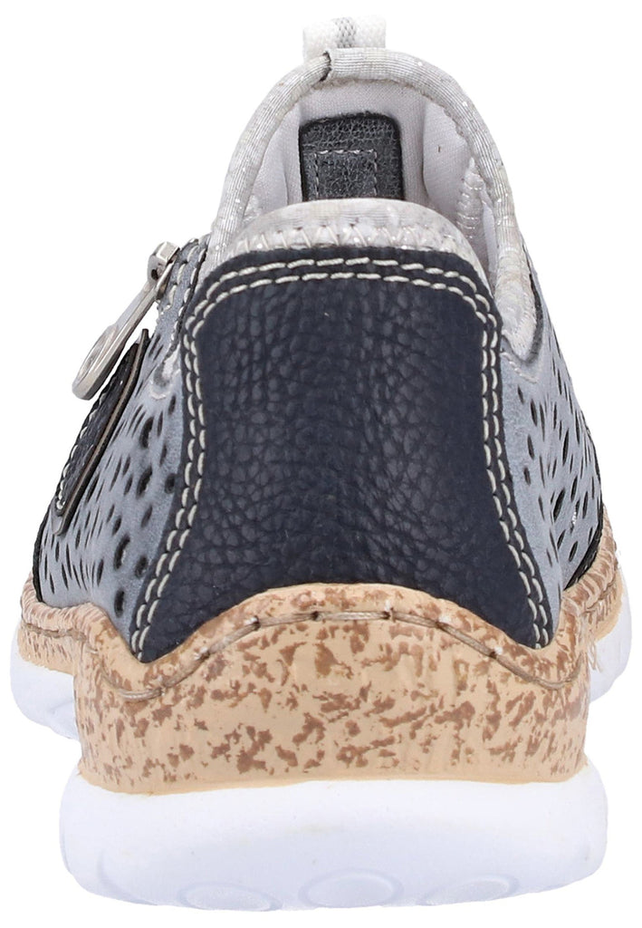 Rieker Sneaker Lederimitat Pazifik - surf4shoes