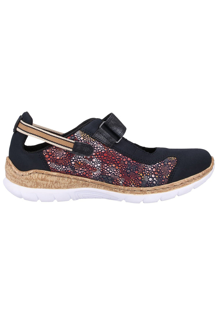 Rieker Halbschuhe Lederimitat Pazifik - surf4shoes
