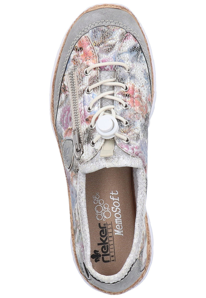 Rieker Sneaker Lederimitat Grau - surf4shoes