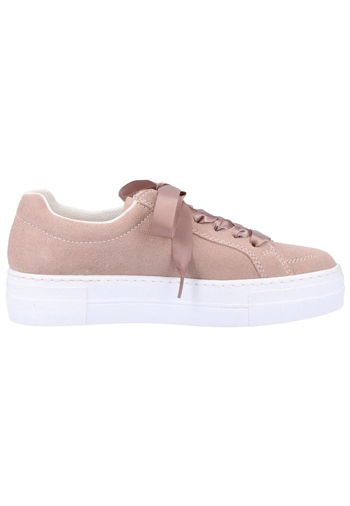 Rieker Halbschuhe Nubukleder Beige - surf4shoes