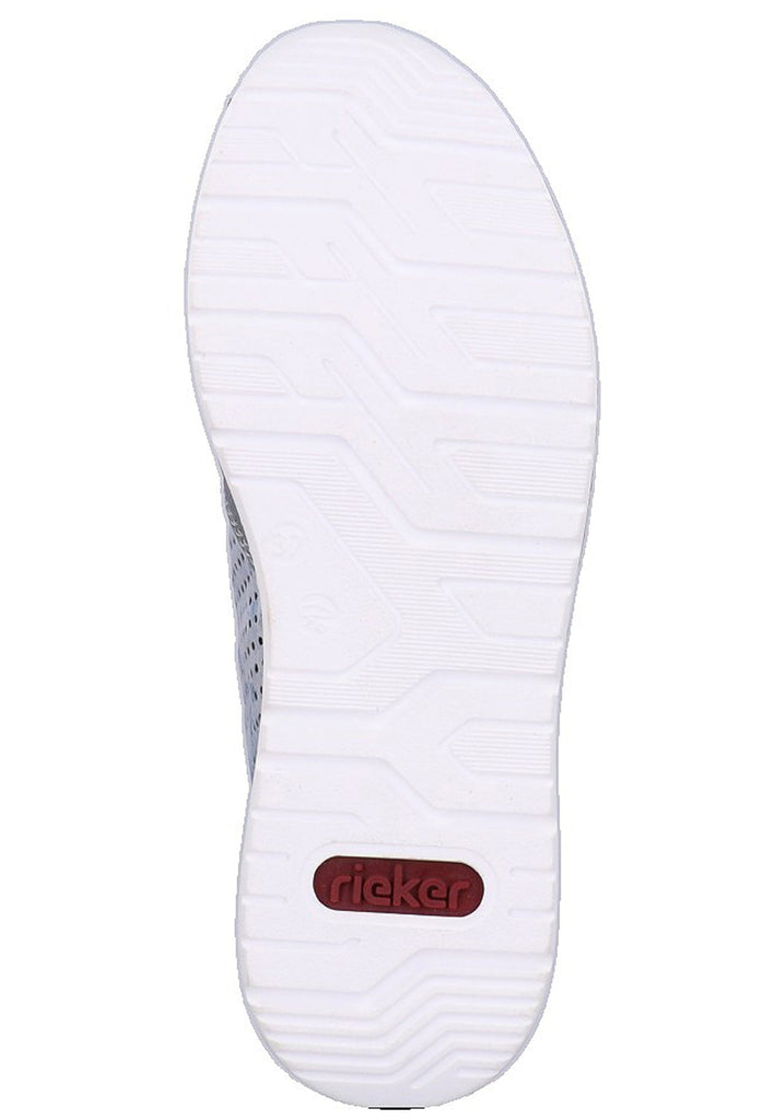 Rieker Sneaker Lederimitat Hellblau - surf4shoes