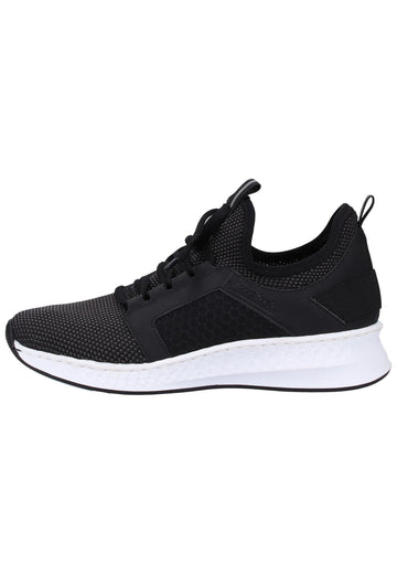 Rieker Sneaker Lederimitat/Textil Schwarz - surf4shoes