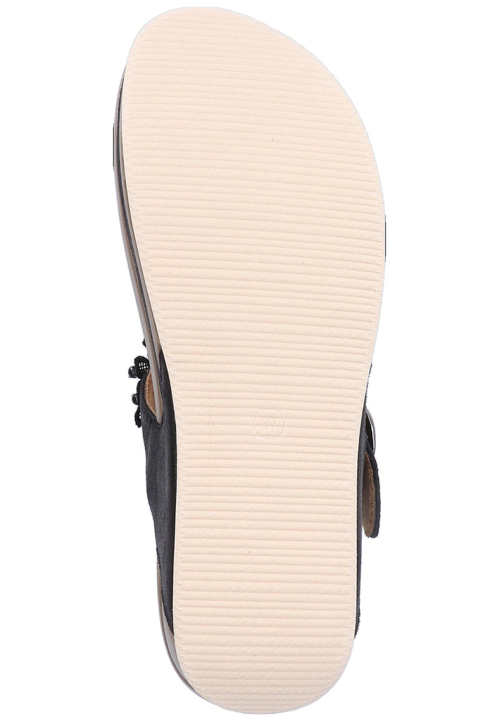 Rieker Zehensteg Textil Schwarz - surf4shoes