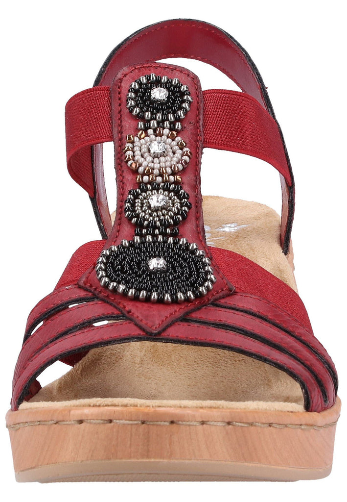 Rieker Sandalen Lederimitat Wine - surf4shoes