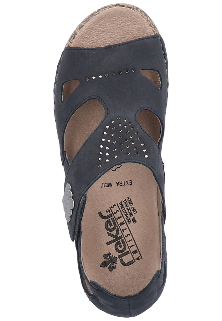 Rieker Sandalen Glattleder Ozean - surf4shoes