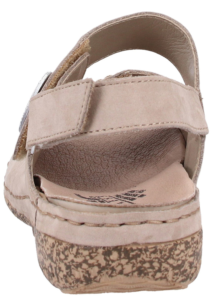 Rieker Sandalen Nubukleder Grau - surf4shoes