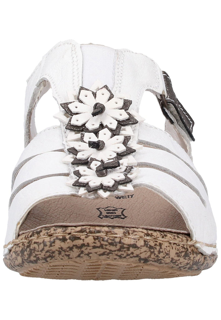 Rieker Sandalen Glattleder Weiß - surf4shoes
