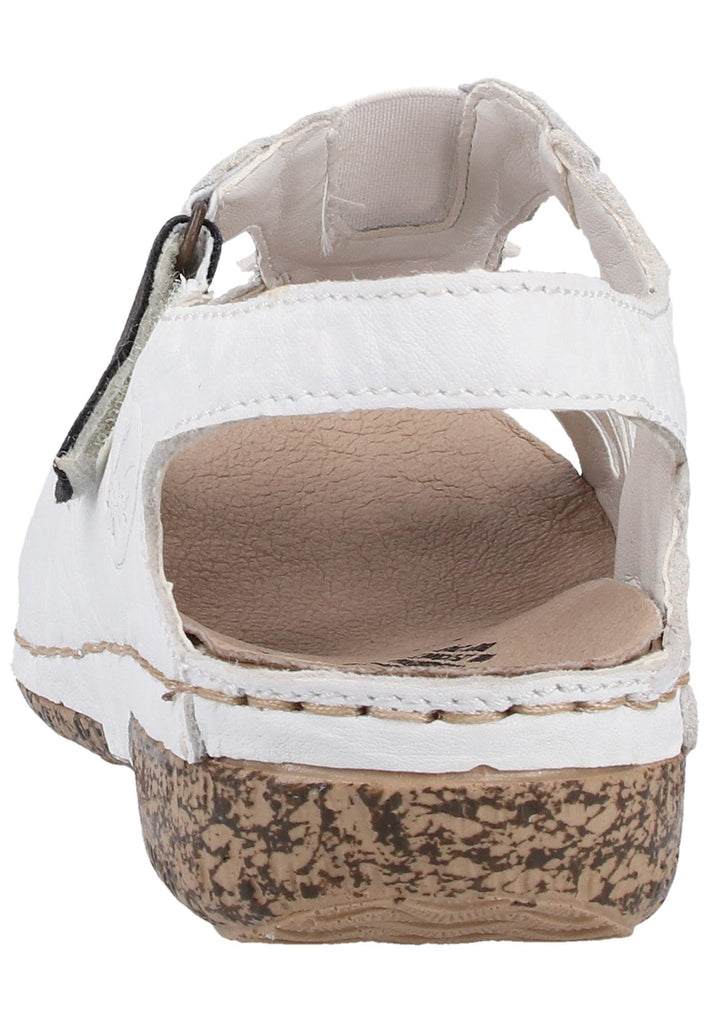 Rieker Sandalen Glattleder Weiß - surf4shoes