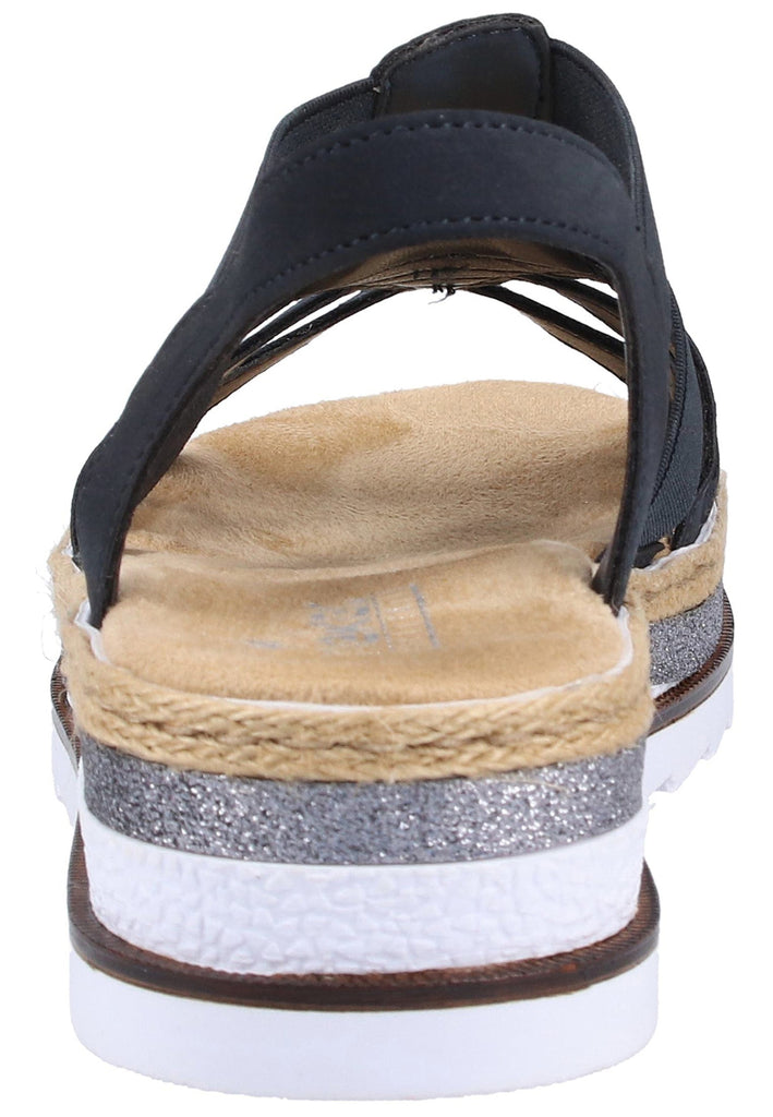 Rieker Sandalen Lederimitat Pazifik - surf4shoes