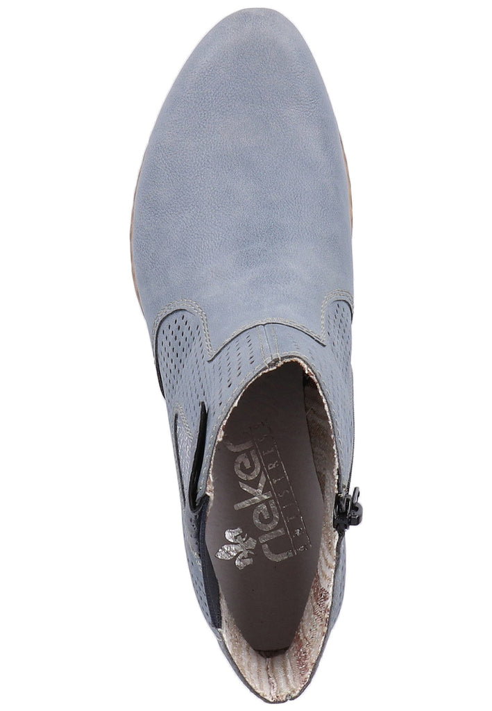 Rieker Stiefelette Lederimitat Jeans - surf4shoes