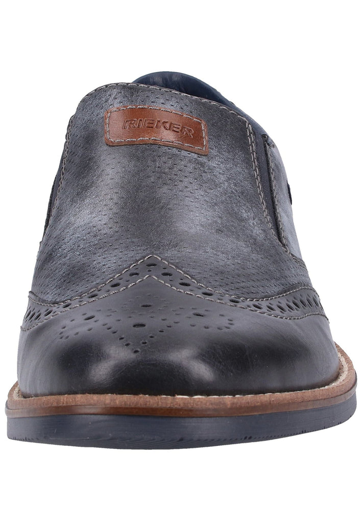 Rieker Slipper Lederimitat Ozean - surf4shoes