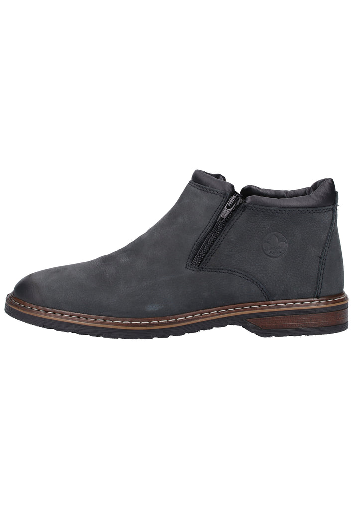 Rieker Slipper Glattleder Blau - surf4shoes