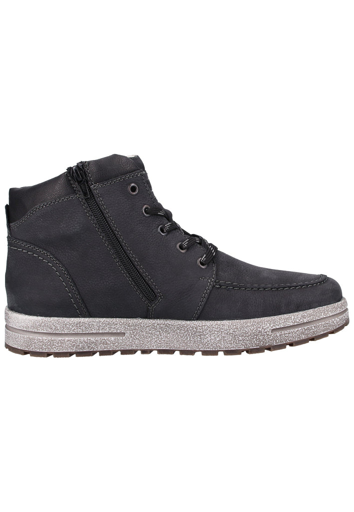 Rieker Sneaker Glattleder Blau/Schwarz Warmfutter - surf4shoes