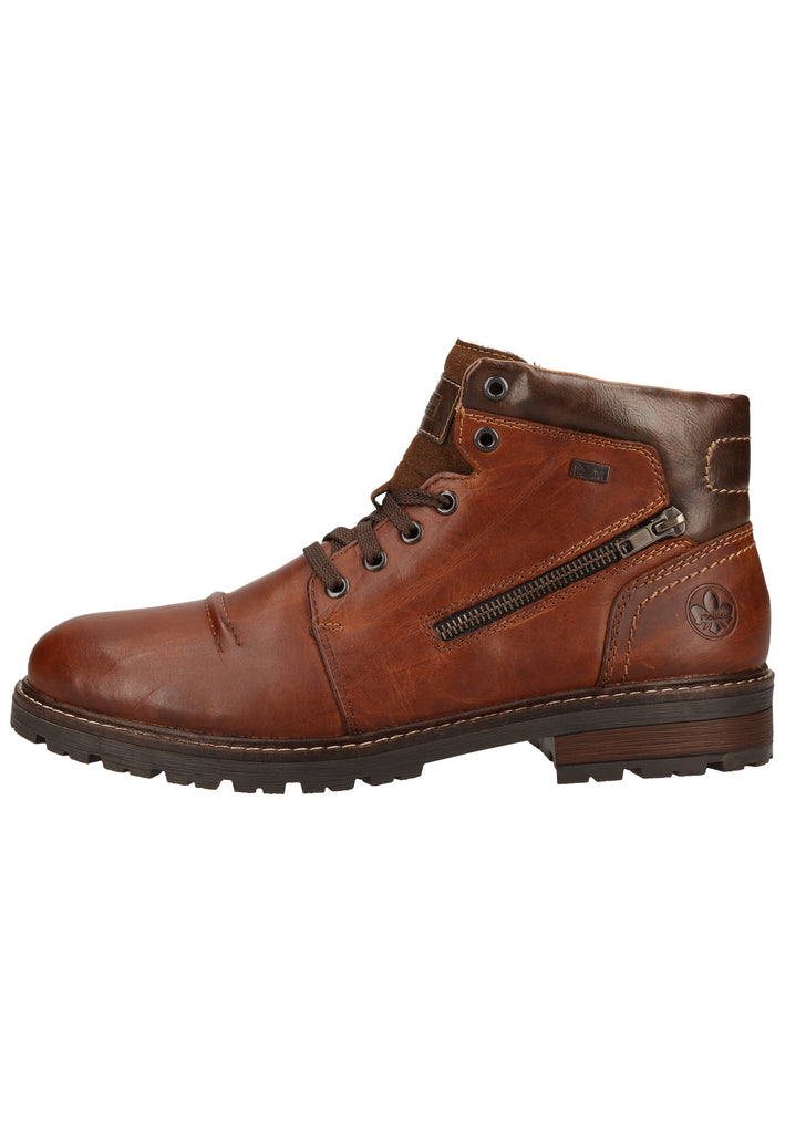 Rieker Stiefelette Glattleder Braun Warmfutter - surf4shoes