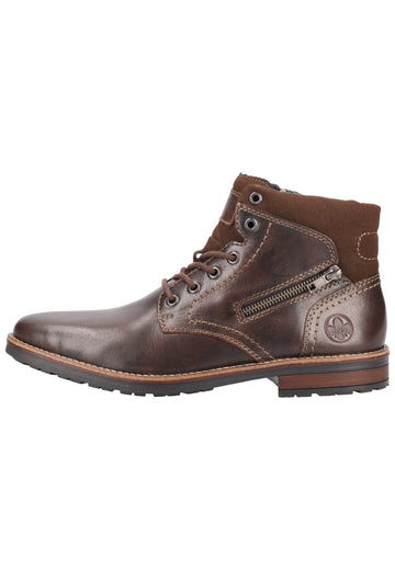 Rieker Stiefelette Leder/Textil Braun Warmfutter - surf4shoes