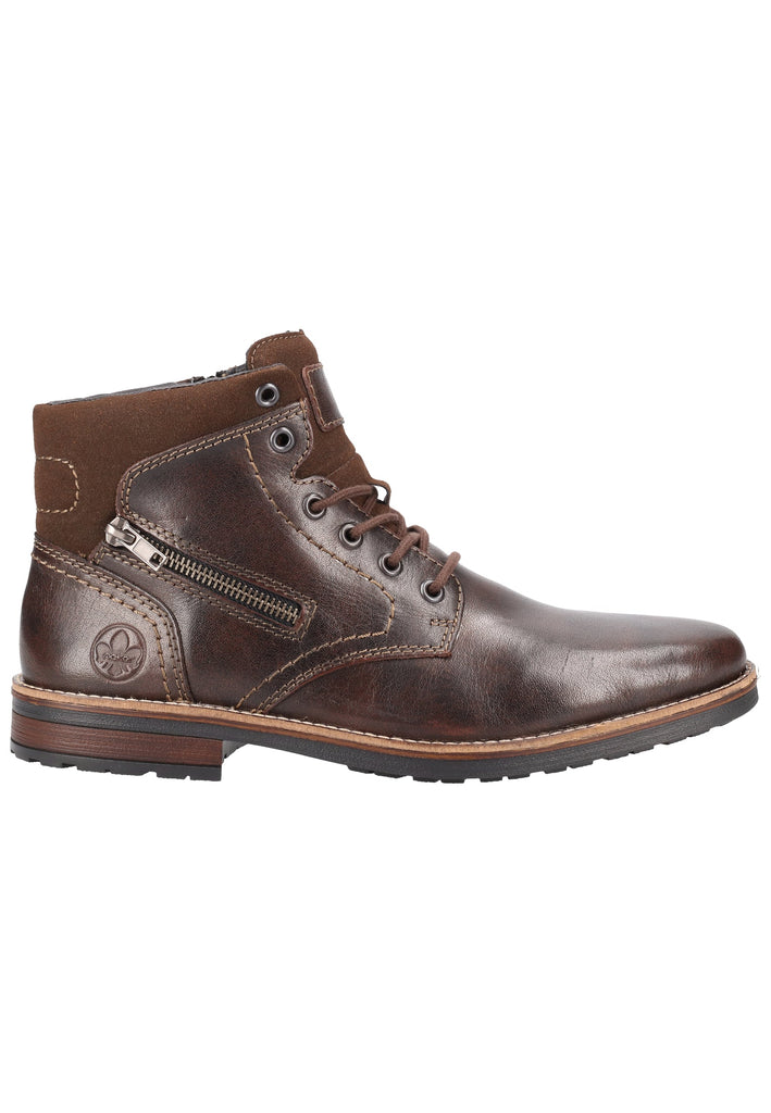 Rieker Stiefelette Leder/Textil Braun Warmfutter - surf4shoes